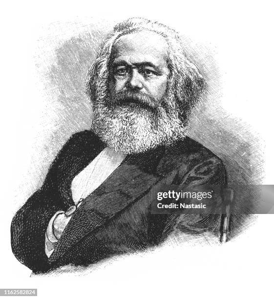 illustrations, cliparts, dessins animés et icônes de charles marx, philosophe allemand, 1818-1883 - karl marx