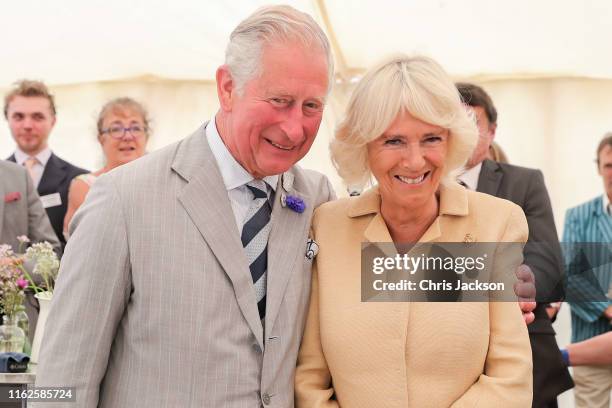 Camilla, Duchess of Cornwall is sung Happy Birthday by Prince Charles, Prince of Wales and the crowds gathered at the National Parks ‘Big Picnic’...