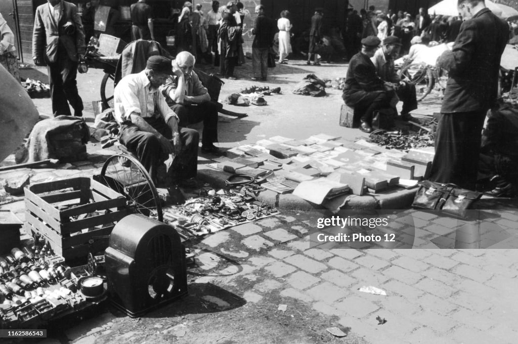 Flea market in the ruins.