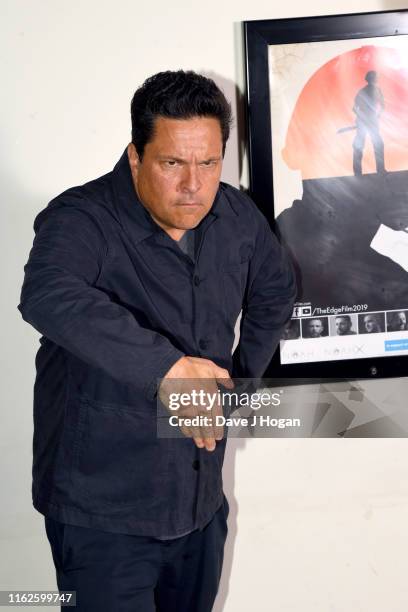 Dom Joly attends the World Premiere of "THE EDGE" at Picturehouse Central on July 17, 2019 in London, England.