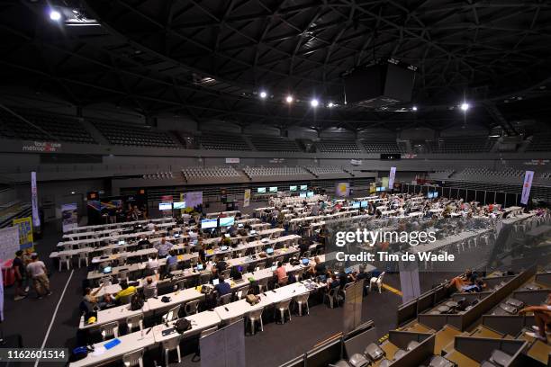 Press Room / Journalists / Press Media / Landscape / during the 106th Tour de France 2019, Stage 11 a 167km stage from Albi to Toulouse / TDF /...