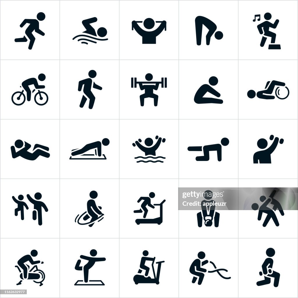 Icone attività fitness