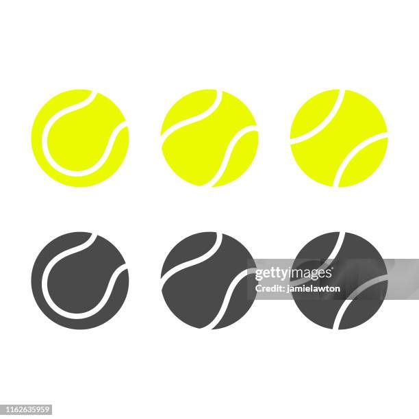 tennis balls - tennis ball icon stock illustrations