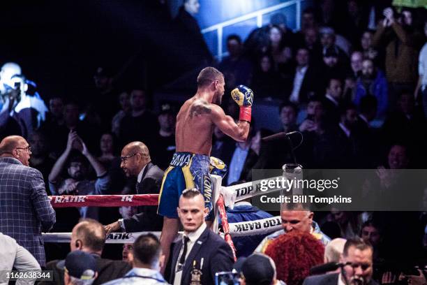 Bill Tompkins/Getty Images Vasyl Lomachenko defeats Guillermo Rigondeaux by RTD in the 6th round. Madison Square Garden on December 9, 2017 in New...