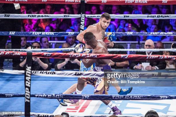 Bill Tompkins/Getty Images Vasyl Lomachenko defeats Guillermo Rigondeaux by RTD in the 6th round. Madison Square Garden on December 9, 2017 in New...
