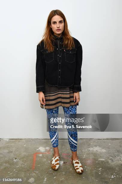 Ana Kras attends the WARDROBE.NYC launch of Release 04 DENIM & Levi's® Collaboration on July 17, 2019 in New York City.