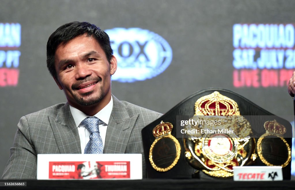 Manny Pacquiao v Keith Thurman - News Conference