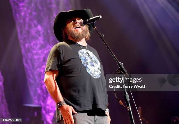 Colt Ford performs on stage during the 6th Annual Georgia On My Mind presented by Gretsch at Ryman Auditorium Nashville on July 17, 2019 in...