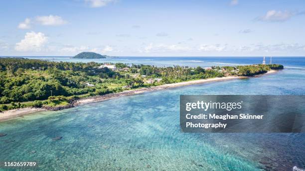 samoa - samoa aerial stock pictures, royalty-free photos & images