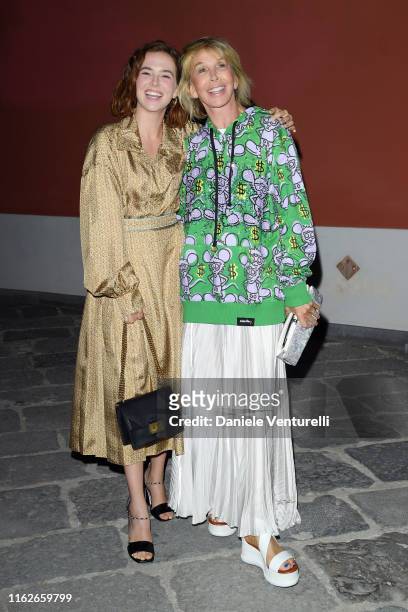 Zoey Deutch and Trudie Styler attend 2019 Ischia Global Film & Music Fest on July 17, 2019 in Ischia, Italy.