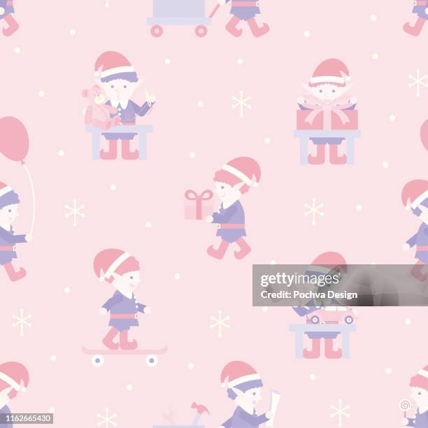 Elf Pattern Wallpaper Elf Background Seamless Photos and Premium High Res Pictures - Getty Images