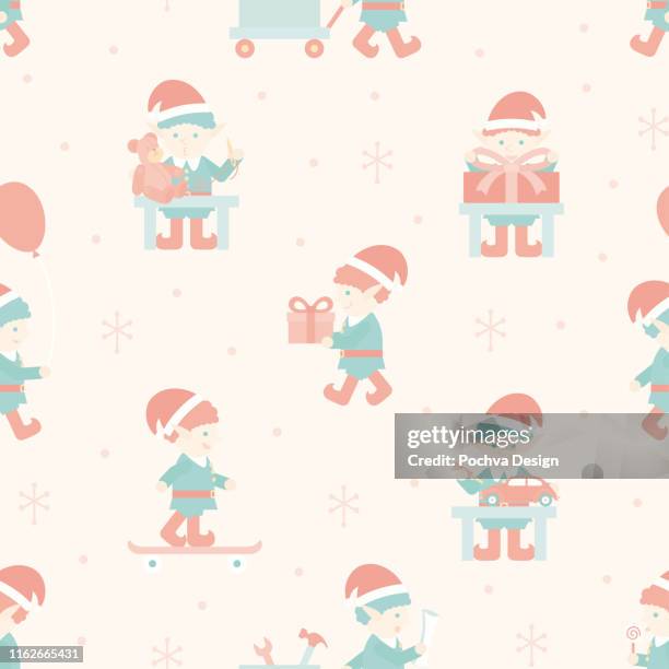 Elf Pattern Wallpaper Elf Background Seamless Photos and Premium High Res Pictures - Getty Images
