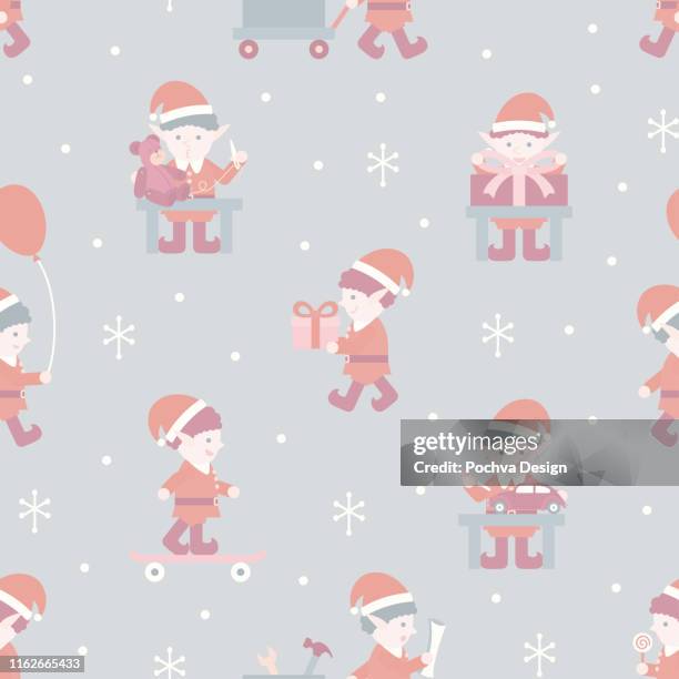 Elf Pattern Wallpaper Elf Background Seamless Photos and Premium High Res Pictures - Getty Images
