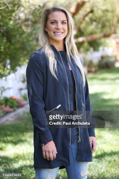 Pro Soccer Player Julie Ertz visits Hallmark's "Home & Family" at Universal Studios Hollywood on July 17, 2019 in Universal City, California.