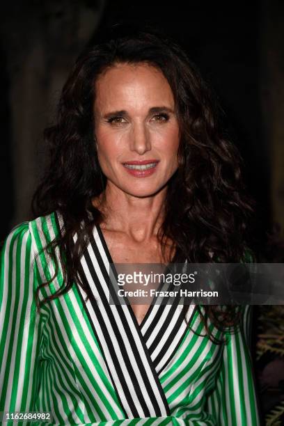 Andie MacDowell attends the Brain Health Initiative 100th Anniversary Of Women's Suffrage Gala at Eric Buterbaugh Los Angeles on July 17, 2019 in Los...