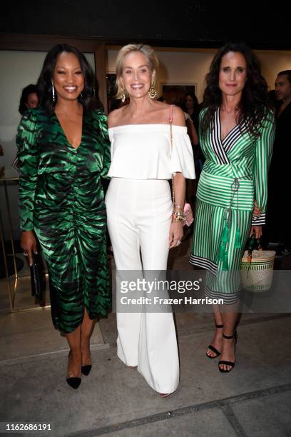 Garcelle Beauvais , Sharon Stone and Andi MacDowell attend the Brain Health Initiative 100th Anniversary Of Women's Suffrage Gala at Eric Buterbaugh...