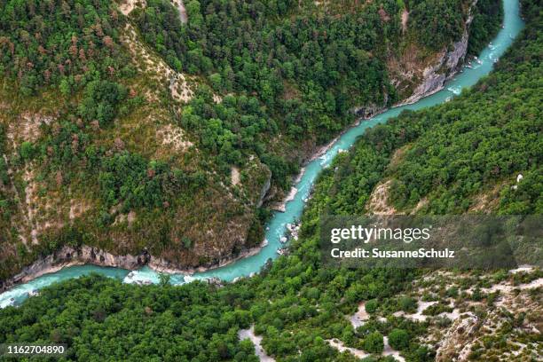 valle fluvial del verdon - río fotografías e imágenes de stock