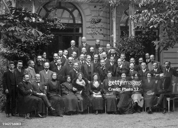 International Psychoanalytic Congress. 1911. Sigmund Freud and Carl Jung seen at the centre of the group.