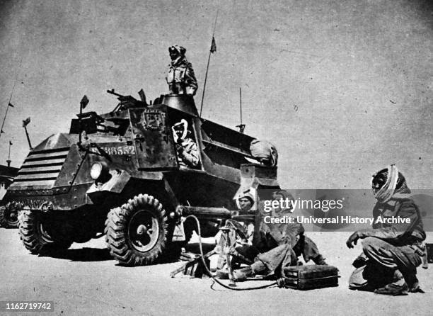 Arab Legion armoured unit 1948. The Arab Legion was the regular army of Transjordan and then Jordan in the early part of the 20th century. The Arab...