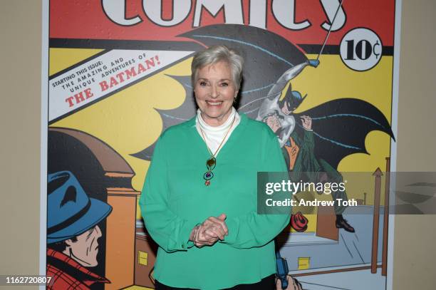 Lee Meriwether attends The Batman Experience powered by AT&T and Comic-Con Museum character Hall Of Fame induction at Comic Con Museum on July 17,...