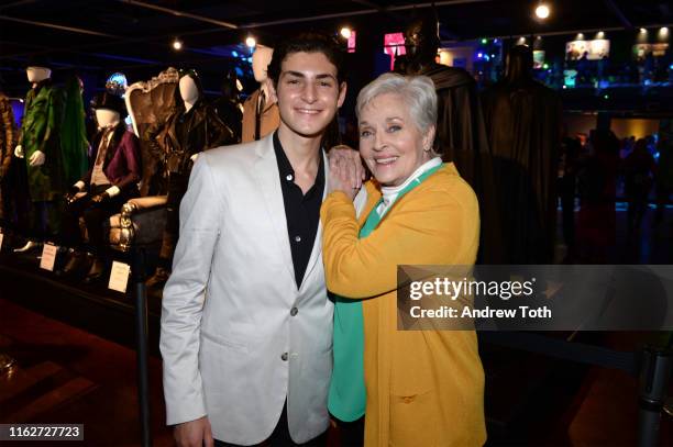 David Mazouz and Lee Meriwether attend The Batman Experience powered by AT&T and Comic-Con Museum character Hall Of Fame induction at Comic Con...