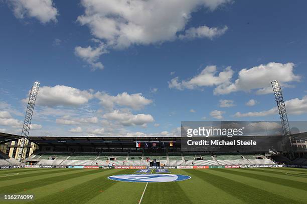 General view ahead of the UEFA European Under-21 Championship Group B match between Czech Republic and Spain at the Viborg Stadium on June 15, 2011...