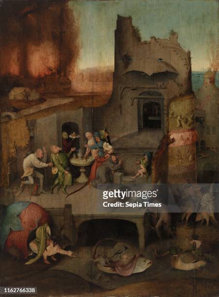 Temptation of Saint Anthony, Hieronymus Bosch, Mid-16th century, Oil on panel, This is a copy of a painting by the early 16th-century Netherlandish...