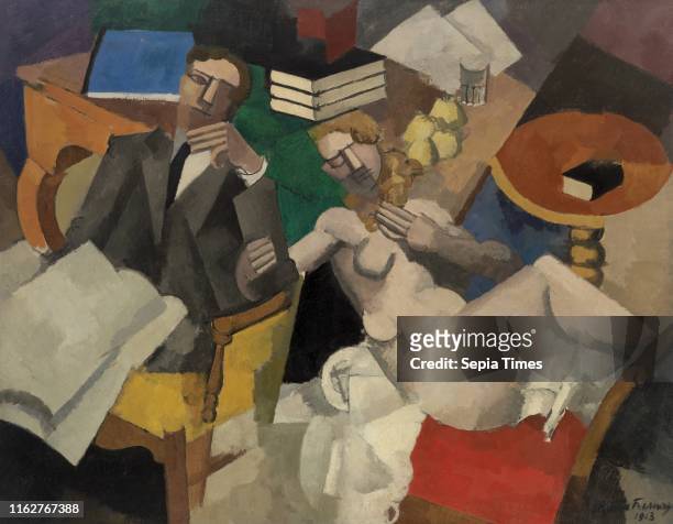 Married Life , Roger de La Fresnaye Oil on canvas, French painter Roger de La Fresnaye absorbed the cubist vocabulary developed by Pablo Picasso and...