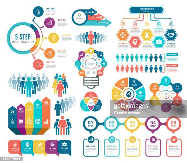 ilustraciones, imágenes clip art, dibujos animados e iconos de stock de elementos infográficos y de recursos humanos - diagram