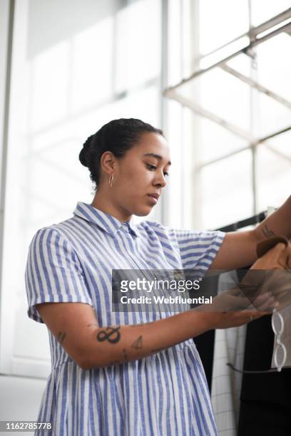 Millennial women getting ready for work.