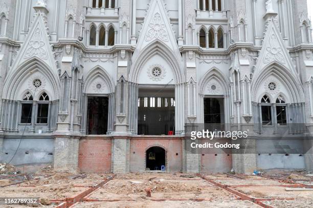 New cathedral construction site. Than Phuoc. Vietnam.