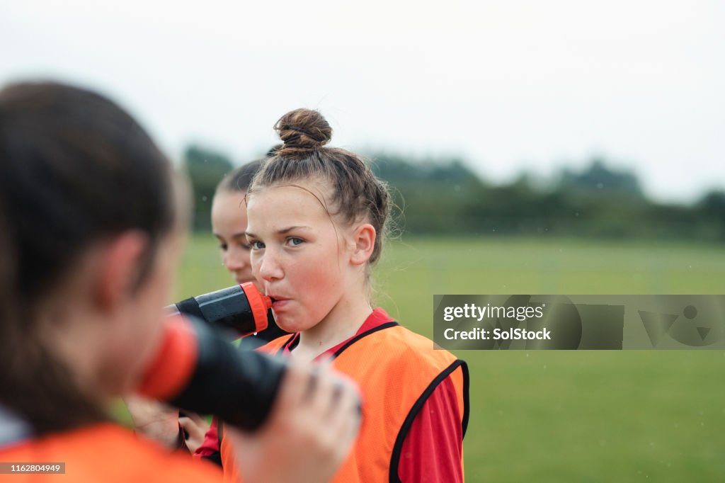 Enjoying a Drink of Water