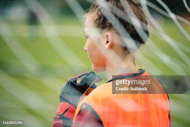 prepared goalie - child goalie stock pictures, royalty-free photos & images