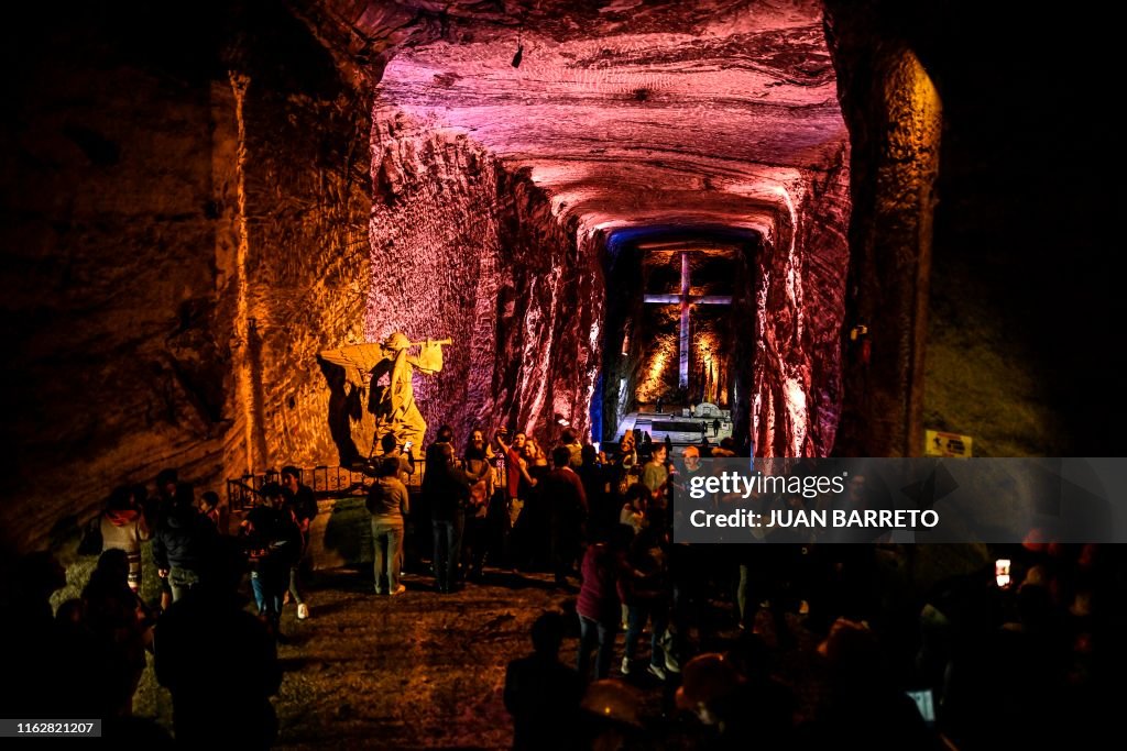 COLOMBIA-RELIGION-ARCHITECTURE-SALT CATHEDRAL-ZIPAQUIRA