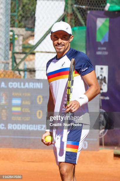 Cristian Rodriguez during the match between Andrea Collarini and Cristian Rodriguez at the Internazionali di Tennis Citt dell'Aquila in L'Aquila,...