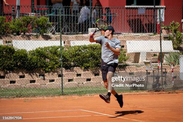 Christopher O'Connell during the match between Christopher O'Connell and Carlos Alcaraz at the Internazionali di Tennis Citt dell'Aquila in L'Aquila,...