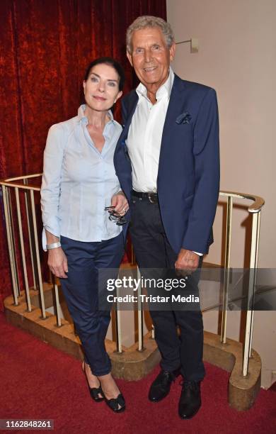 Gudrun Landgrebe and Ulrich von Nathusius attend the Goetz George Award at Astor Film Lounge on August 19, 2019 in Berlin, Germany.