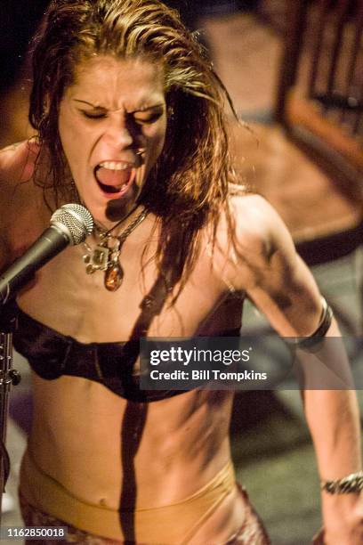 July 2003: MANDATORY CREDIT Bill Tompkins/Getty Images Beth Hart performing on July 2003 in New York City.