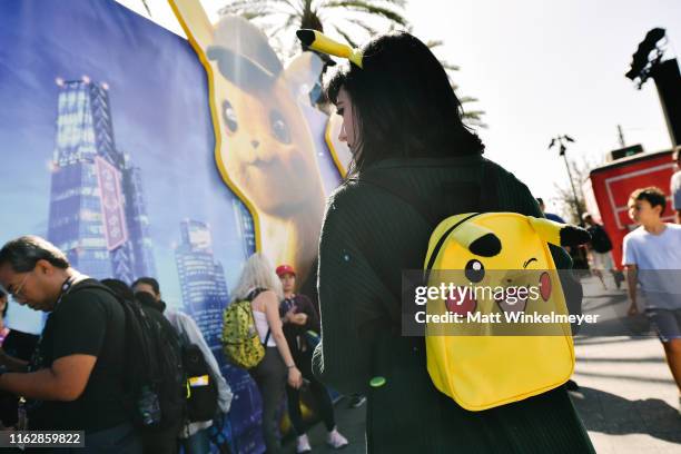 General view of the Pokemon Detective Pikachu activation at the 2019 Comic-Con International on July 18, 2019 in San Diego, California.