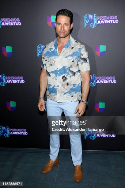 Sebastian Rulli attends Premios Juventud 2019 at Watsco Center on July 18, 2019 in Coral Gables, Florida.