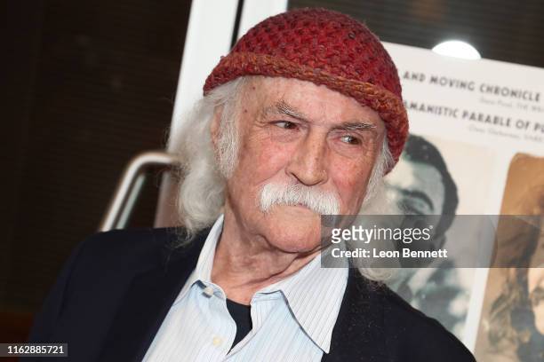 David Crosby attends Premiere Of Sony Pictures Classic's "David Crosby: Remember My Name" at Linwood Dunn Theater on July 18, 2019 in Los Angeles,...