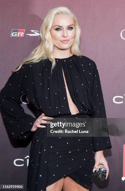 Lindsey Vonn attends Sports Illustrated Fashionable 50 at The Sunset Room on July 18, 2019 in Los Angeles, California.