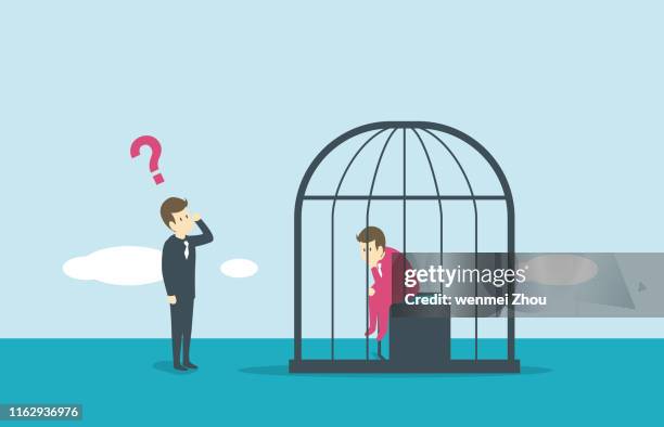 trapped - stuck inside stock illustrations
