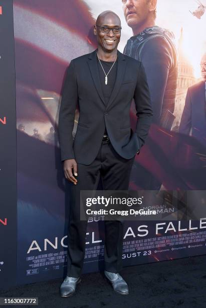 Lance Reddick arrives at the LA Premiere Of Lionsgate's "Angel Has Fallen" at Regency Village Theatre on August 20, 2019 in Westwood, California.