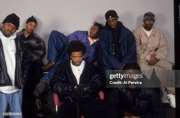 Rap Group The Wu-Tang Clan pose for a portrait on April 1, 1994 in New York City, New York.