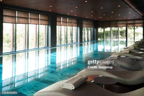 indoor swimming pool - spa day stock pictures, royalty-free photos & images