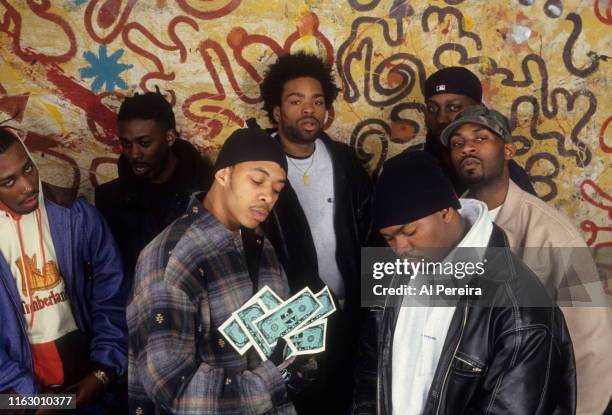 Rap Group The Wu-Tang Clan pose for a portrait on April 1, 1994 in New York City, New York.