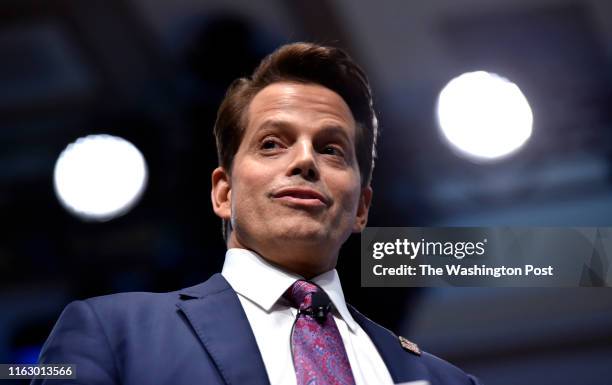 Founder of Skybridge Capital and former White House Communications Director Anthony Scaramucci speaks during the 10th annual SALT Conference at the...