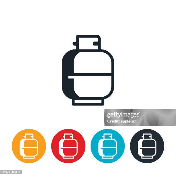 propane tank icon - canister stock illustrations