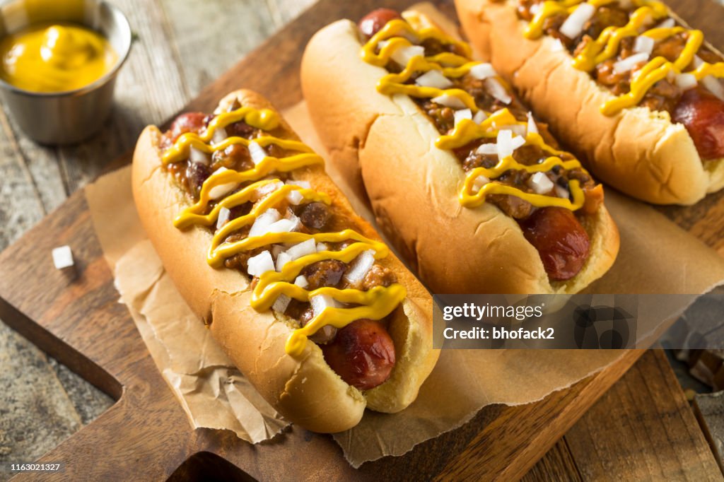 Homemade Detroit Style Chili Dog